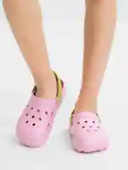 Розовый сабо детские