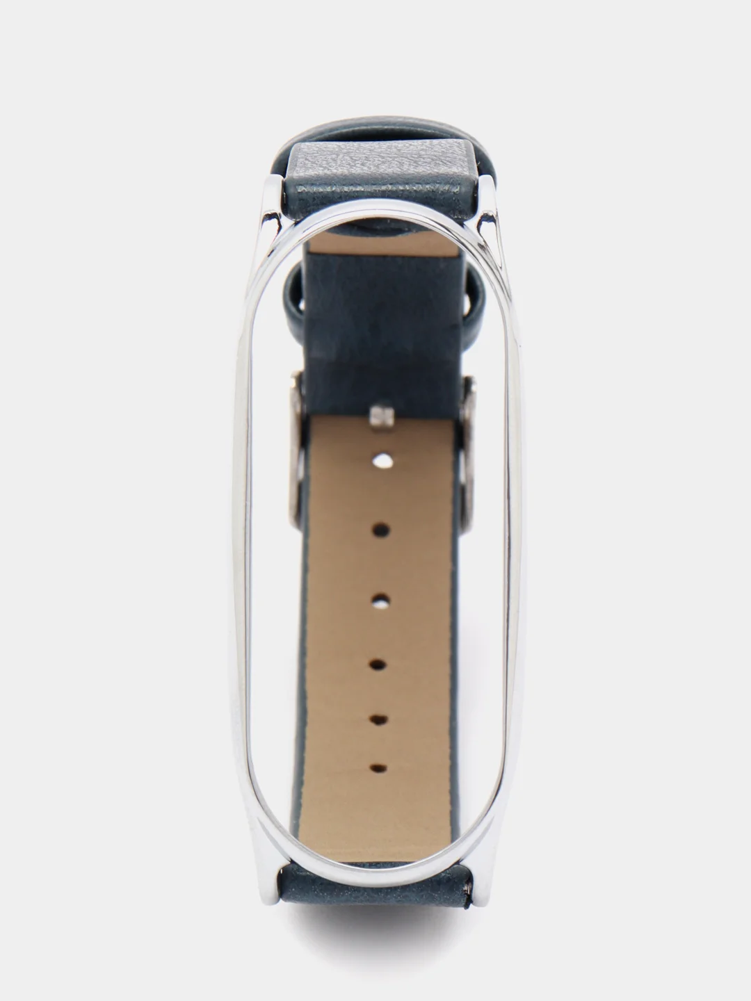 Темно-синий ремешок для Xiaomi Mi band 3, 4, 5, 6 кожаный фитнес браслет