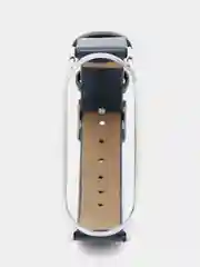 Темно-синий ремешок для Xiaomi Mi band 3, 4, 5, 6 кожаный фитнес браслет