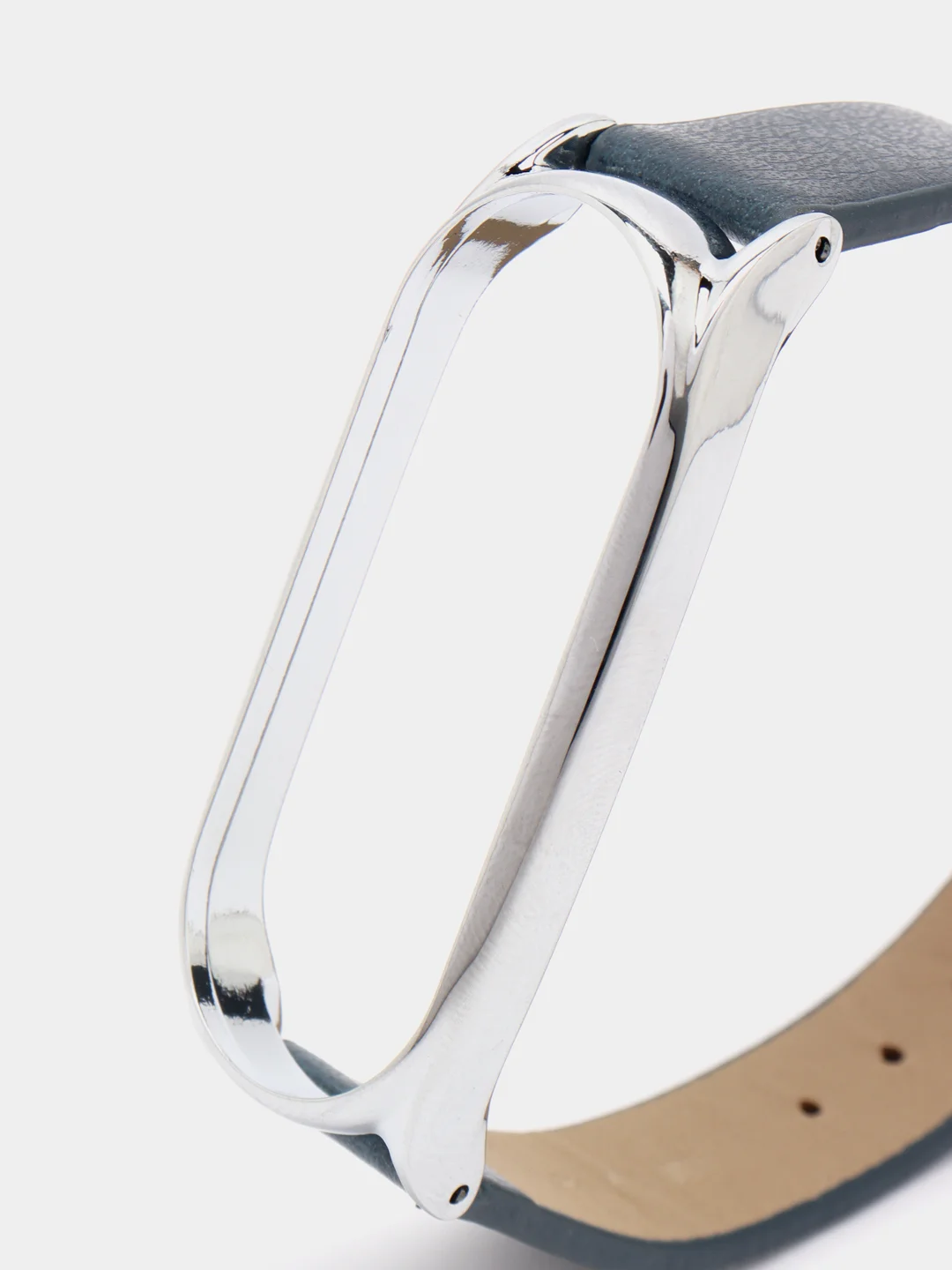 Темно-синий ремешок для Xiaomi Mi band 3, 4, 5, 6 кожаный фитнес браслет