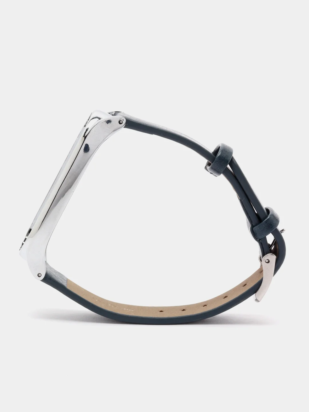 Темно-синий ремешок для Xiaomi Mi band 3, 4, 5, 6 кожаный фитнес браслет