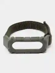 Зелёный хаки нейлоновый ремешок для Xiaomi Mi Band 3 / 4 / 5 / 6 на липучке