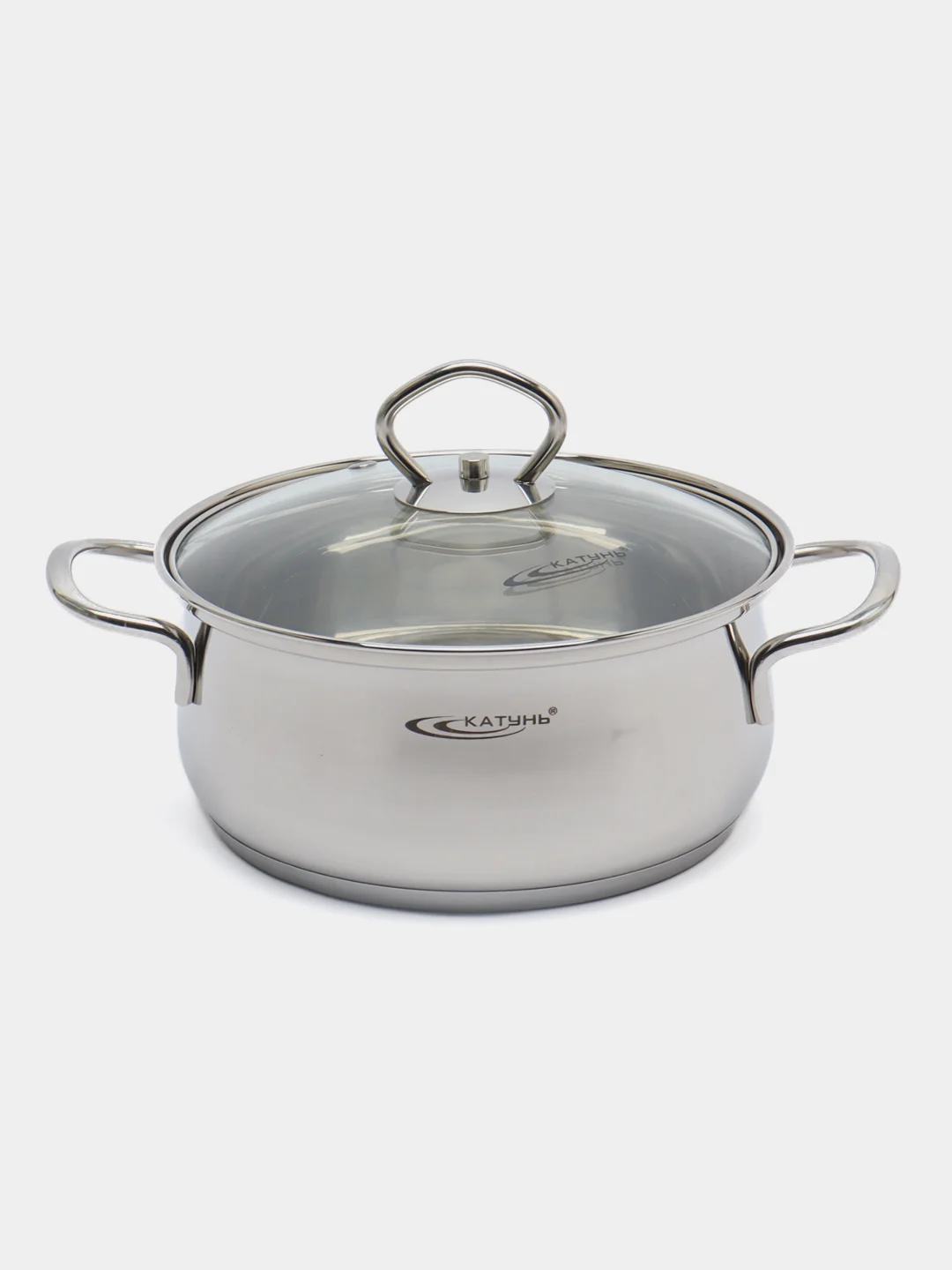 Набор кастрюль Катунь Лира КТ-CP-002, 6пр. (2,2л+3,2л+4,2л)