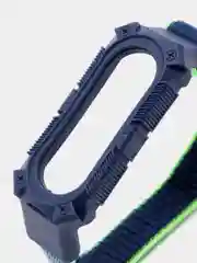 Темно-синий нейлоновый ремешок для Xiaomi Mi Band 3 / 4 / 5 / 6 на липучке