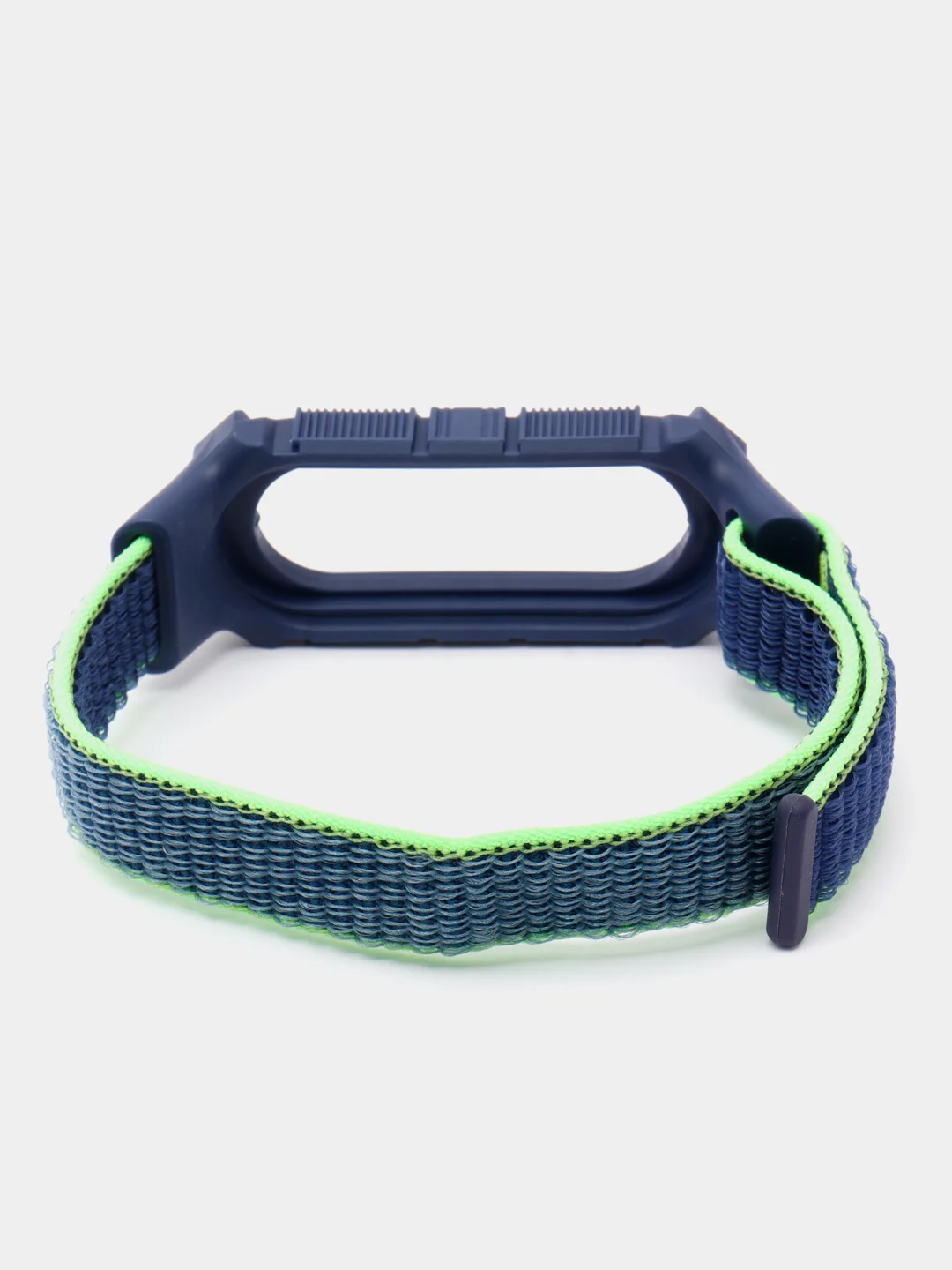 Темно-синий нейлоновый ремешок для Xiaomi Mi Band 3 / 4 / 5 / 6 на липучке