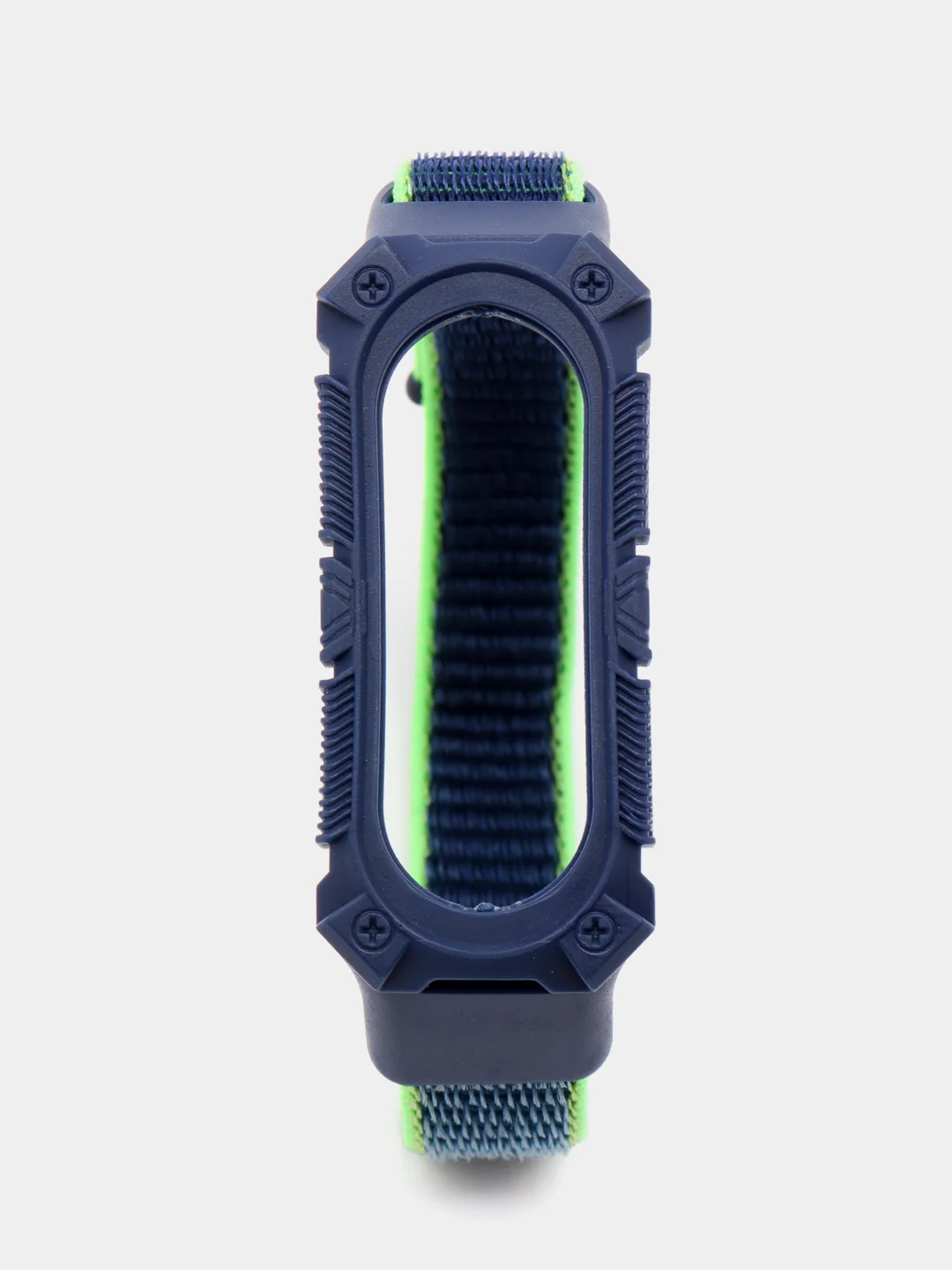 Темно-синий нейлоновый ремешок для Xiaomi Mi Band 3 / 4 / 5 / 6 на липучке