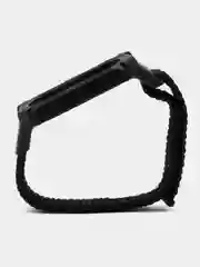 Черный нейлоновый ремешок для Xiaomi Mi Band 3 / 4 / 5 / 6 на липучке