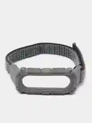 Серый нейлоновый ремешок для Xiaomi Mi Band 3 / 4 / 5 / 6 на липучке