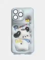 Голубой силиконовый чехол на iPhone 13, 13 Pro, 13 Pro Max, со стеклянной панелью
