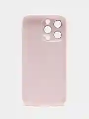 Кораллово-розовый силиконовый чехол на iPhone 13, 13 Pro, 13 Pro Max, со стеклянной панелью