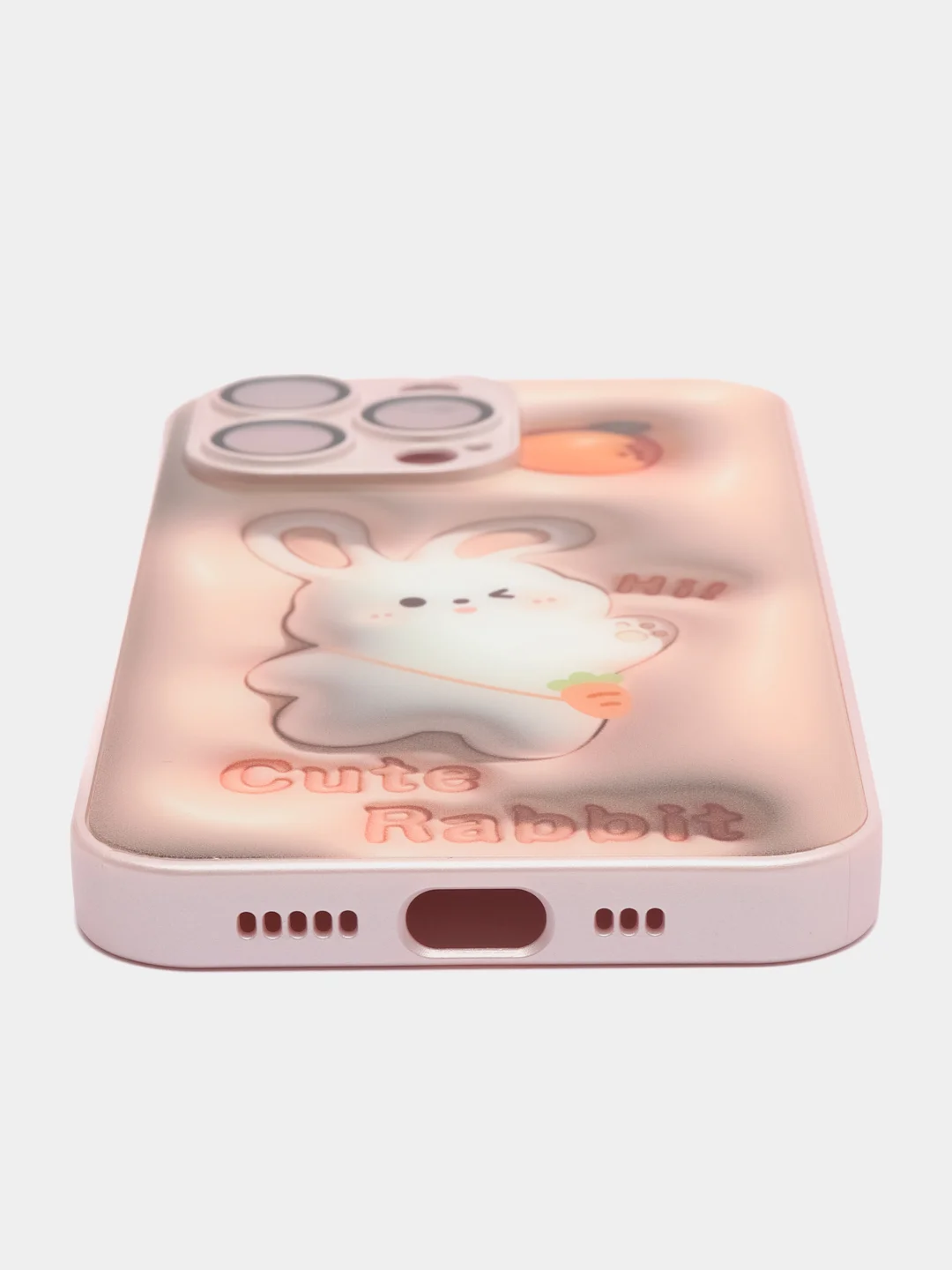 Кораллово-розовый силиконовый чехол на iPhone 13, 13 Pro, 13 Pro Max, со стеклянной панелью
