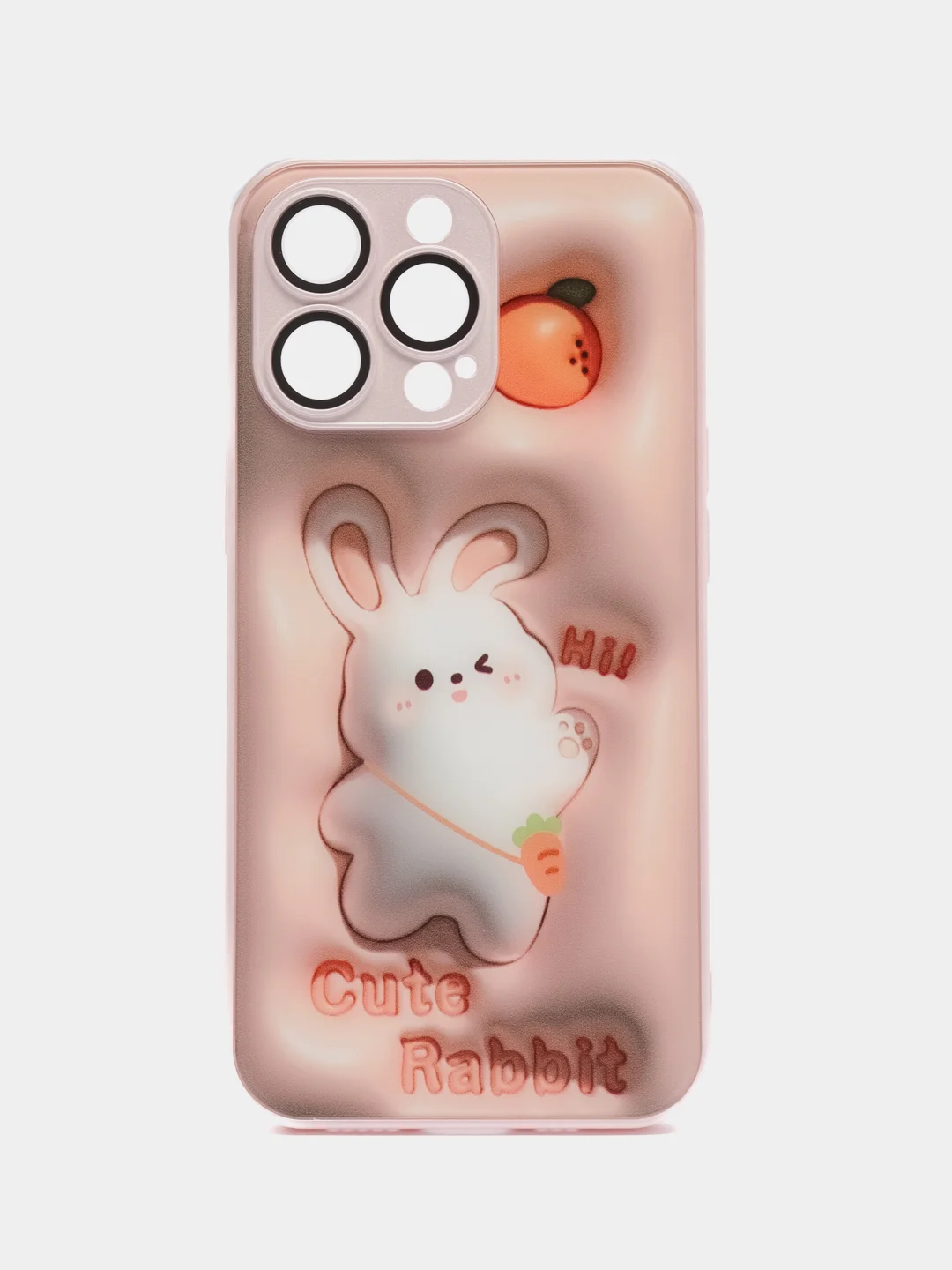 Кораллово-розовый силиконовый чехол на iPhone 13, 13 Pro, 13 Pro Max, со стеклянной панелью
