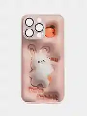 Кораллово-розовый силиконовый чехол на iPhone 13, 13 Pro, 13 Pro Max, со стеклянной панелью