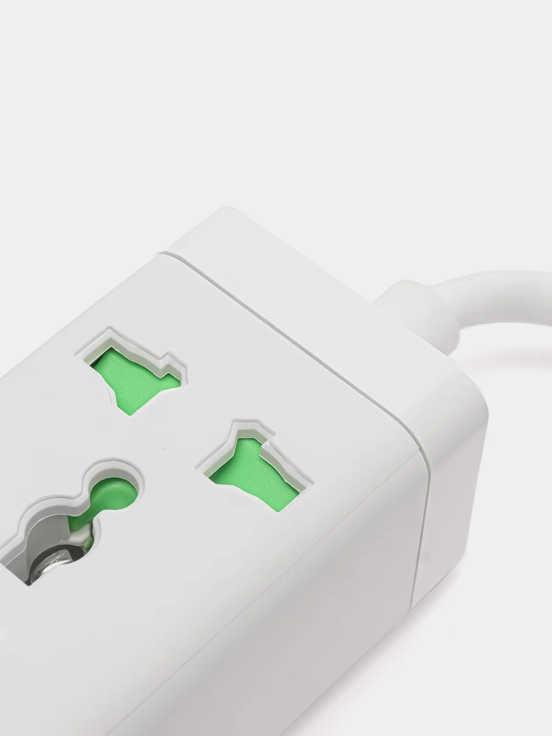 Белый многофункциональный сетевой фильтр, удлинитель Hoco AC7A, AC8A, AC9A c USB, Type-C 17-30W