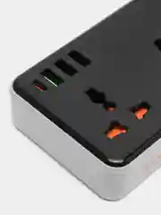 Черный многофункциональный сетевой фильтр, удлинитель Hoco AC7A, AC8A, AC9A c USB, Type-C 17-30W