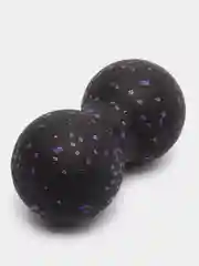 Фиолетовый массажный мяч для МФР йоги и фитнеса пилатеса двойной