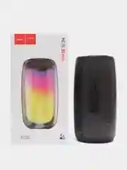 Черный беспроводная колонка hoco HC18, LED подсветка 360, AUX, FM, USB, TF Card, BT 5.1