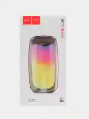 Черный беспроводная колонка hoco HC18, LED подсветка 360, AUX, FM, USB, TF Card, BT 5.1