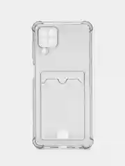 Лавандовый чехол Samsung Galaxy A22s A12 A33 A31 A32 A51 A52 A53 A73 A50 S21 с карманом для карты