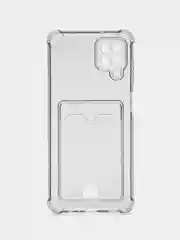 Лавандовый чехол Samsung Galaxy A22s A12 A33 A31 A32 A51 A52 A53 A73 A50 S21 с карманом для карты