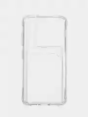 Чехол для Samsung Galaxy S23 (Самсунг Галакси С23), с карманом, прозрачный