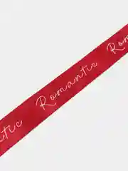 Бордовый лента декоративная Romantik