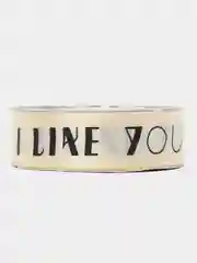 Кремовый лента декоративная "I like you", 2,5 см х 25 Y