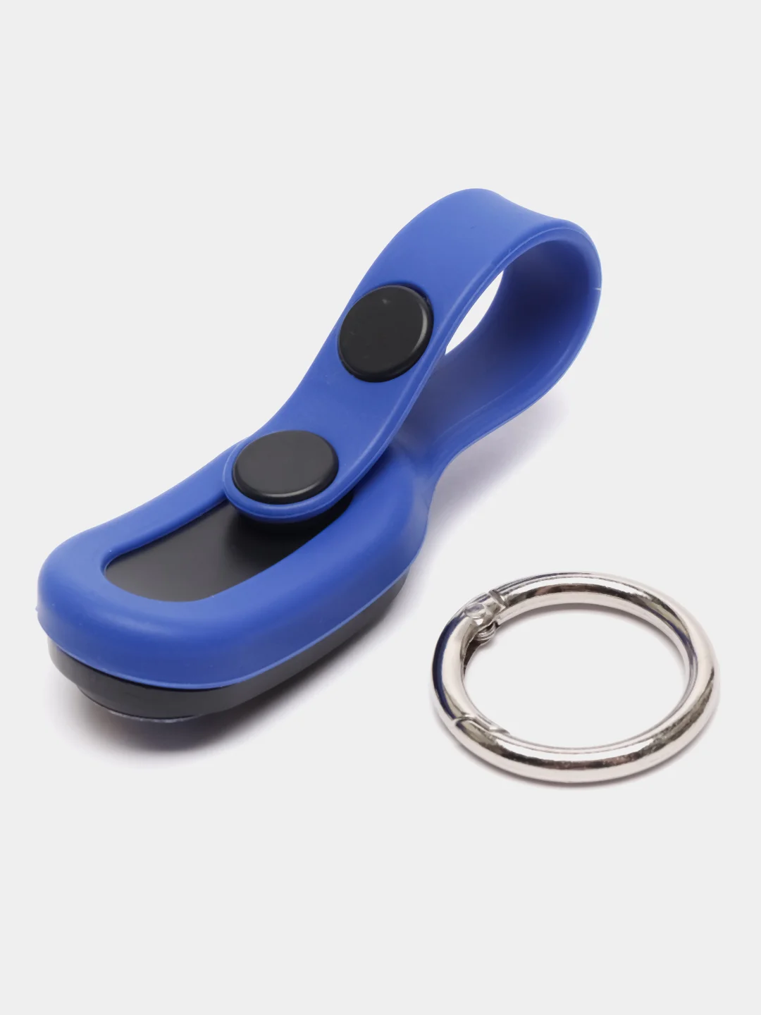 Синий игрушка антистресс Pop Puck (поп пак), магнитный брелок, шайбы, подарок