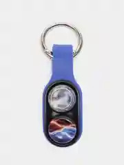 Синий игрушка антистресс Pop Puck (поп пак), магнитный брелок, шайбы, подарок