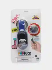 Синий игрушка антистресс Pop Puck (поп пак), магнитный брелок, шайбы, подарок