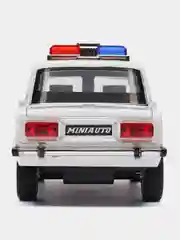 Машинка металлическая 1:24 ВАЗ-2106 жигули: полиция ДПС 2415B, 21 см, инерционная, звук