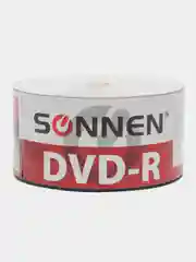 Диски DVD-R SONNEN 4,7Gb 16x Bulk (термоусадка без шпиля) КОМПЛЕКТ 50шт, 512574
