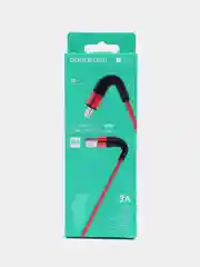Красный кабель зарядный Borofone BX32 (Lightning, Micro-USB, Type-C) для iPhone и Android