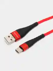 Красный кабель зарядный Borofone BX32 (Lightning, Micro-USB, Type-C) для iPhone и Android