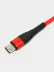 Красный кабель зарядный Borofone BX32 (Lightning, Micro-USB, Type-C) для iPhone и Android