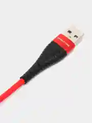 Красный кабель зарядный Borofone BX32 (Lightning, Micro-USB, Type-C) для iPhone и Android