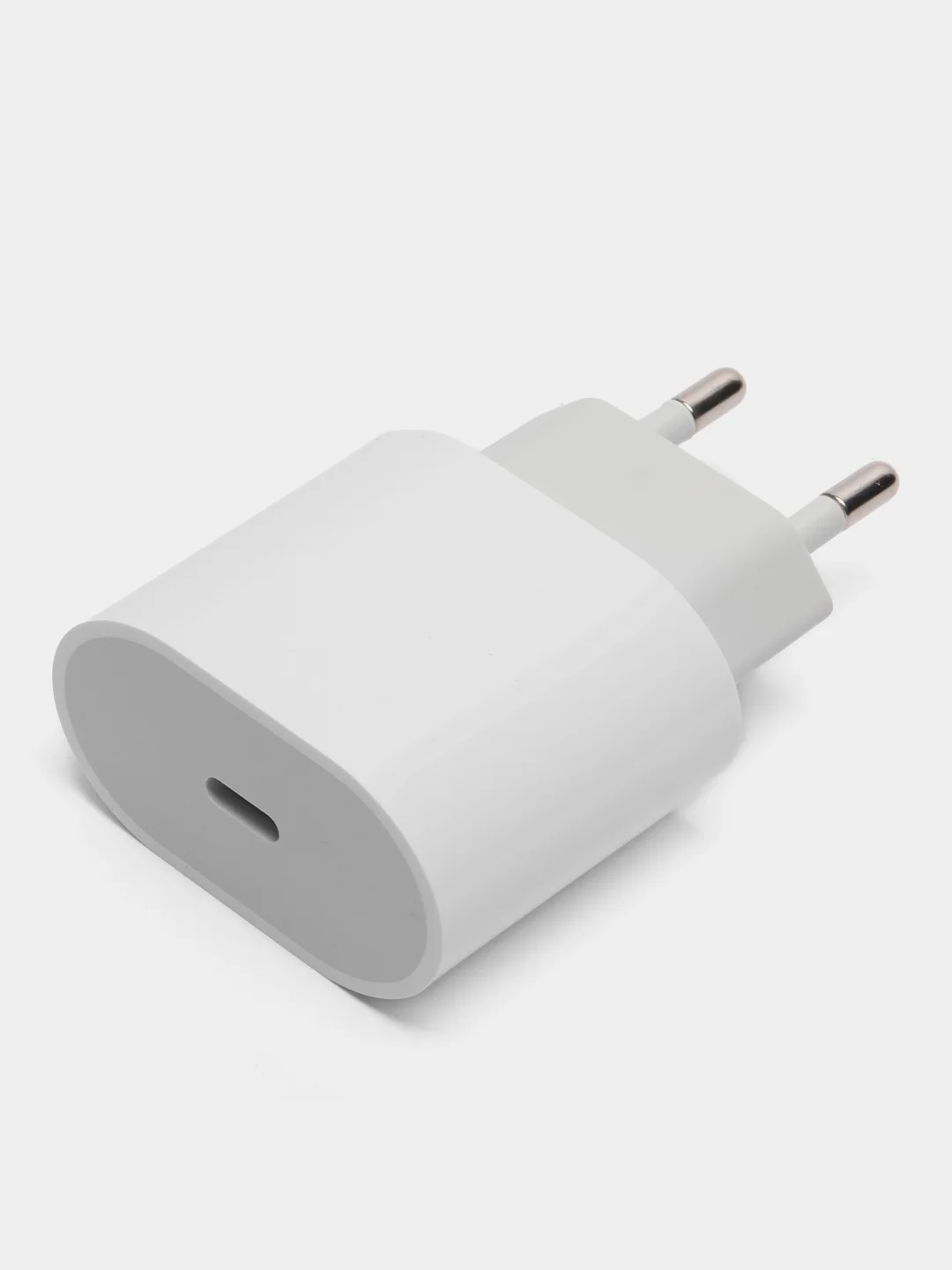 Белый блок питания для iPhone с Type-C, 20W, с быстрой зарядкой