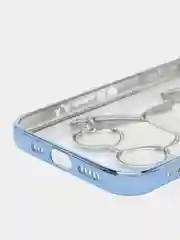 Бирюзовый чехол для iPhone 11 / 12 / 13 / 14 Pro Max KAWS силиконовый прозрачный айфон про макс