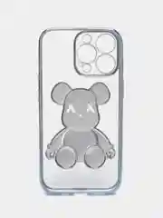 Бирюзовый чехол для iPhone 11 / 12 / 13 / 14 Pro Max KAWS силиконовый прозрачный айфон про макс