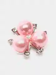 Розовый кабошон флоризель ювелирный, 2 штуки