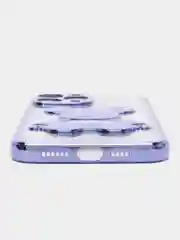 Синий меланж чехол для iPhone 11 / 12 / 13 / 14 Pro Max KAWS силиконовый прозрачный айфон про макс