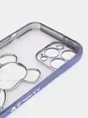 Синий меланж чехол для iPhone 11 / 12 / 13 / 14 Pro Max KAWS силиконовый прозрачный айфон про макс