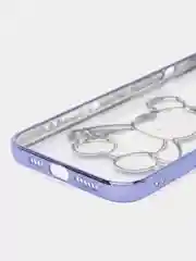 Синий меланж чехол для iPhone 11 / 12 / 13 / 14 Pro Max KAWS силиконовый прозрачный айфон про макс