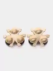 Черный кабошон флоризель ювелирный, 2 штуки