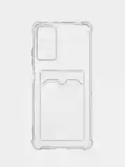 Лавандовый чехол Redmi Note 11 Pro / Note 12 Pro 4G Нот 11 Про прозрачный с карманом для карты