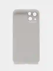 Слоновая кость силиконовый чехол на iPhone 13, 13 Pro, 13 Pro Max, со стеклянной панелью