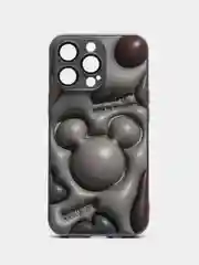 Хром силиконовый чехол на iPhone 13, 13 Pro, 13 Pro Max, со стеклянной панелью