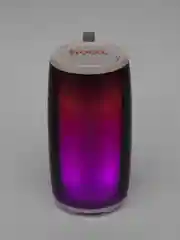 Белый беспроводная колонка hoco HC18, LED подсветка 360, AUX, FM, USB, TF Card, BT 5.1