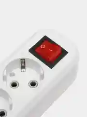 Сетевой фильтр удлинитель Smartbuy, 3500 Вт, 16А, заземление, выключатель, 4 розетки