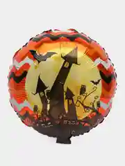 Оранжевый фольгированный шар на Хэллоуин